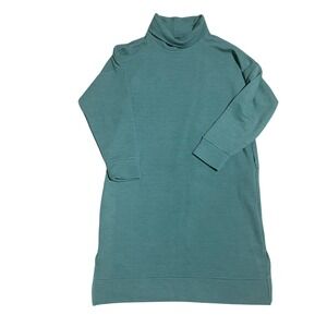 A New Day Teal Ribbed Turtleneck Midi Dress‎ Long Sleeve Size Large